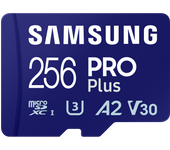 Samsung Tarjeta de memoria microSD 256Gb PRO Plus - MB-MD256SB - Blue, Blue