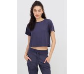 Camiseta Crop Doone - Gris - Camiseta Fitness Mujer talla S