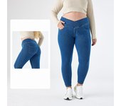 Leggings vaqueros Mujer Talla large, High Cruzada Belt, push up y elástico