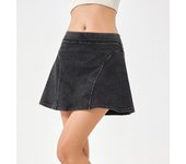 Falda pantalón Deportiva Mujer push up high Belt estil Vaquero elástico