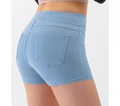 Pantalones cortos vaqueros deportivos Mujer push up high Belt