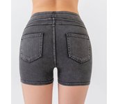 Pantalones cortos vaqueros deportivos Mujer push up high Belt