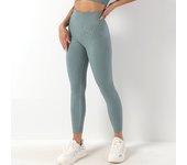 Leggings Deportivos mujer sin costura, High Belt, compresión y efecto push-up