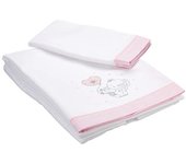 Juego de sábanas franela maxi Elefantino - Extra suaves y térmicas para cunas grandes, con diseño de elefantes, perfectas para invierno
