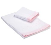 Juego de sábanas algodón coche ABC - Conjunto de tres piezas en algodón fresco y transpirable, con diseño educativo de letras