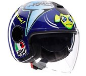 AGV Eteres Rossi Misano 2015 Casco Jet - Azul