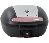 Hepco & Becker Journey Topcase 50, bisel negro/plata, con tc-placa para otros usuarios - Negro Plata