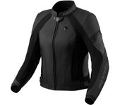 Revit Xena 4 Ladies Chaqueta de cuero para moto para mujer - Negro Gris (40)