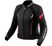 Revit Xena 4 Ladies Chaqueta de cuero para moto para mujer - Negro Rosa (44)