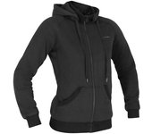 Richa Titan 2 Sudadera con capucha con cremallera de motocicleta para mujer - Negro