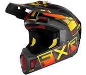 FXR Clutch CX Pro MIPS Casco de motocross - Gris Amarillo (L)