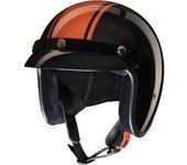 Redbike RB-676 Casco Jet - Negro Naranja (XL)