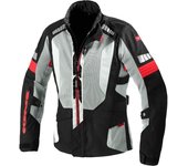 Spidi Terranet Chaqueta textil de motocicleta - Negro Gris Rojo (2XL)