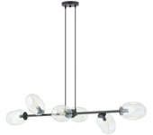 Wonderlamp Lámpara colgante con altura ajustable y 6 esferas transparentes