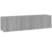 Maison Chic Mueble pared tv,mesa tv de salón madera gris sonoma 120x30x30cm