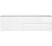 Calicosy Mueble de tv con 2 puertas, 1 estante y 2 cajones l180 cm - blanco