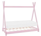 ML-Design Cama infantil tipi + colchón, estilo escandinavo en madera de pino