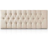Morfeo Cabecero de madera tapizado beige 115x60 cm. Para cama de 105 cm