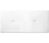Duérmerte Online Cabecero firenze polipiel acolchado, 115x60cm blanco, cama 105 cm
