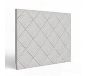 Morfeo Cabecero de madera tapizado gris 115x120 cm. Para cama de 105 cm