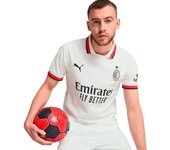 Puma - Camiseta oficial AC Milan Segunda Equipación Authentic 2024-2025, Unisex, White, S