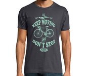 Camiseta Hombre Manga Corta Keep Moving And Don´t Stop laTostadora