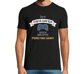 Camiseta Hombre Manga Corta Papa Gamer, Como un papá normal pero más guay, Gaming, Día del Padre laTostadora