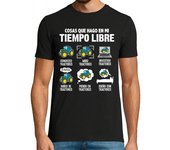 Camiseta Hombre Manga Corta Me Encantan Los Tractores Agricultor Tractor Agricultura Tractorista Tractores Granja laTostadora