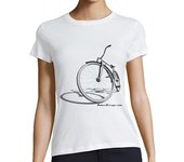 Camiseta Mujer Manga Corta Retro siluet laTostadora