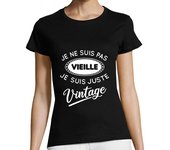 Camiseta Mujer Manga Corta no viejo - vintage laTostadora