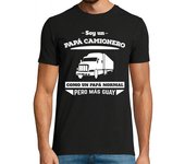 Camiseta Hombre Manga Corta Papá Camionero, Como Un Papá Normal Pero Más Guay, Día del Padre laTostadora
