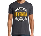 Camiseta Hombre Manga Corta Esta Leyenda Se Jubila Jubilada Regalo Jubilación Vintage laTostadora