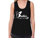 Camiseta Mujer Tirantes Loose Fit Bailar es soñar con los pies laTostadora