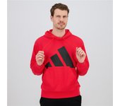adidas Big Logo - Rojo - Sudadera Capucha Hombre talla XL
