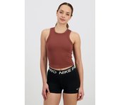 Nike One Fitted - Marrón - Camiseta Crop Mujer talla L