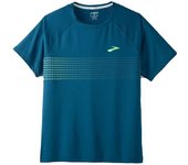 Camiseta de running brooks atmosphere short sleeve 2.0 ocean/pixe
