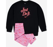Chándal Infantil Nike - Gris - Chándal Felpa Niña talla 8