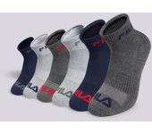 Calcetines Cortos Fila - Gris - Calcetines Hombre talla UNICA