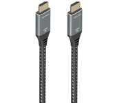 AISENS - A150-0878 - Cable HDMI V2.1 Ultra Alta Velocidad/Hec 8K@60Hz 48Gbps, A/M-A/M, Gris/Negro, 10M
