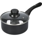 MasterClass Can-to-Pan Cacerola de Cerámica Eco con PTFE, PFOA y BPA Libre de Stick, Hecho de 1% de aluminio reciclado, 16 cm,Negro
