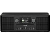 Pure Classic C-D6i - Radio por Internet Todo en uno con WiFi, Dab+/FM, Bluetooth, Reproductor de CD, USB, AUX, 150 presintonías, Sonido estéreo 2x15W, Pantalla a Color, Alarma y Temporizador - Negro