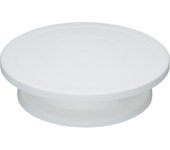 KitchenCraft Plataforma giratoria para tartas en caja de regalo, plástico, blanco, 28,5 cm