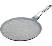 MasterClass Sartén de Aluminio Fundido para Inducción, Sartén para Panqueques, Sartén para Crepes, Antiadherente y Apta para Inducción, 28 cm (11"), Gris