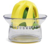 Chef'n - Exprimidor Manual 2 en 1 para Cítricos, Vaso Medidor para Zumos de Naranja y de Limón, 9 x 8 cm