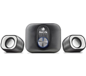 NGS Comet 2.1. - Mini Altavoces Estéreo Multimedia de PC con Subwoofer, con Alimentación USB y Entrada Auxiliar de 3,5mm, 20W de Potencia, Plug & Play