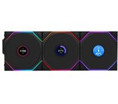 Lian Li UNI FAN TL120 Wireless LCD RGB Pack Triple Ventilador Suplementario 120mm Negro
