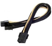 SilverStone PP07-PCIBG Cable Extensor de Alimentación 8 Pin a PCI-E 6+2 Pin 25cm Negro/Oro