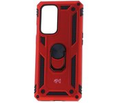 Max Power Digital Funda Magnética Para Oneplus 9 Pro Carcasa Con Anillo Giratorio Rojo