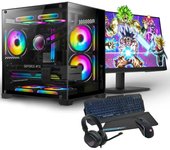 PC Racing AMD Ryzen 7 8700G/16GB/1TB SSD/RX 6600 + Monitor 24" FullHD + Combo Gaming