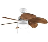 Cecotec EnergySilence Aero 365 White&Wood Ventilador de Techo con Luz 50W Blanco/Madera